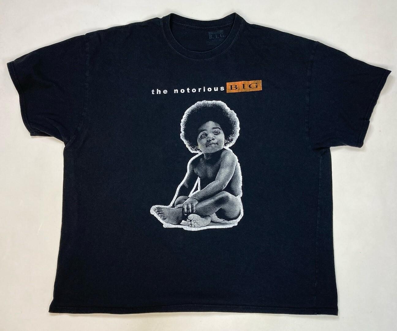 The Notorious BIG Biggie Smalls Graphic T-shirt Men 3XL Black Short Sleeve S