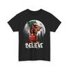 Santa Bigfoot Christmas Lights Funny Sasquatch Believe Xmas Unisex TShirt Unisex T-Shirt