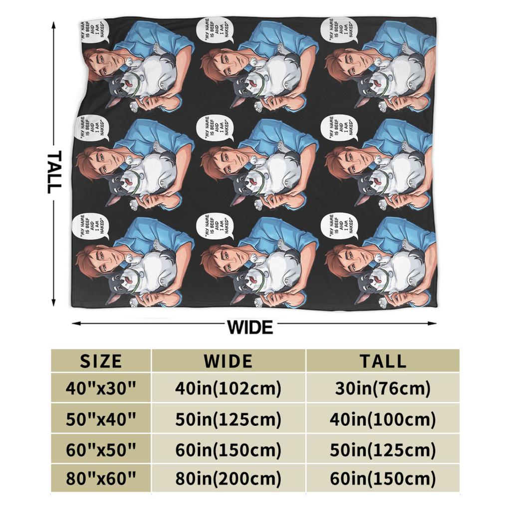 Dispatch Game Character Super Soft Blanket Boy Girl Plush Throw Blanket Fluffy Home Decor Flannel Bedspread Sofa Bed Cover