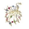 Fashion Rhinestone Peacock Brooches For Women Clothing Coat Jewelry Accessries Gifts