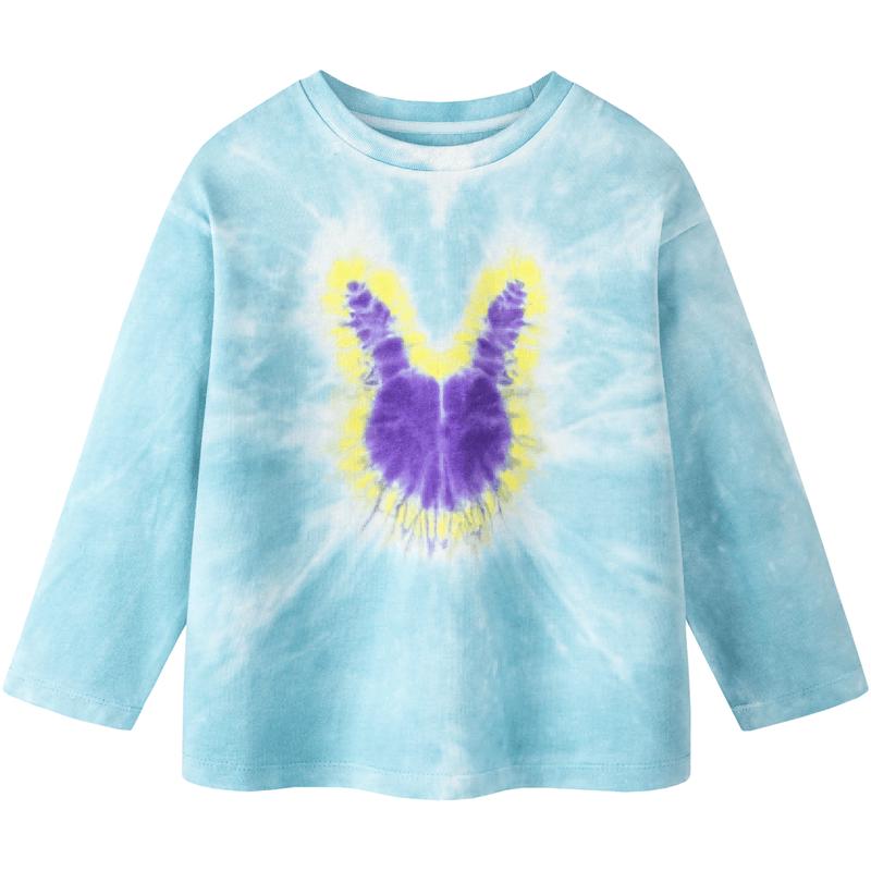 Minibala Jungen Langarm Tie-Dye Baumwoll-T-Shirt