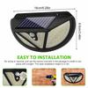 118 Led Solar Wall Lamp 3 Modes 270 Degree Ip65 Waterproof Infrared Motion Sensor Outdoor Garden Light
