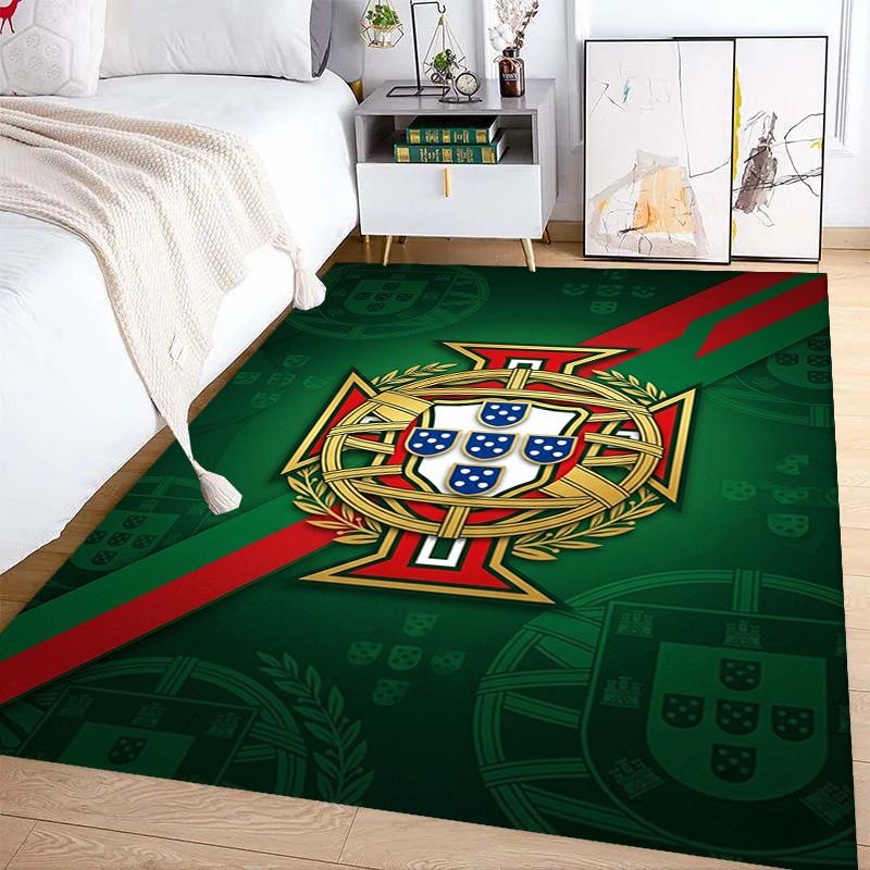 Portuguese Heritage Emblem Carpet Living Room and Bedroom Mats Home Decor Christmas Gifts Office Chair Cushion Bathroom Mat