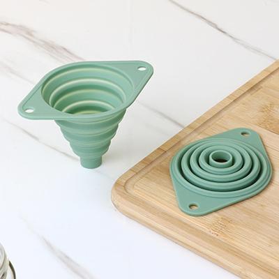 Kitchen Funnel Folding Condiment Canning Filler Silicone Funnels for Kitchen Use Filling Bottles Canning Cooking and Water