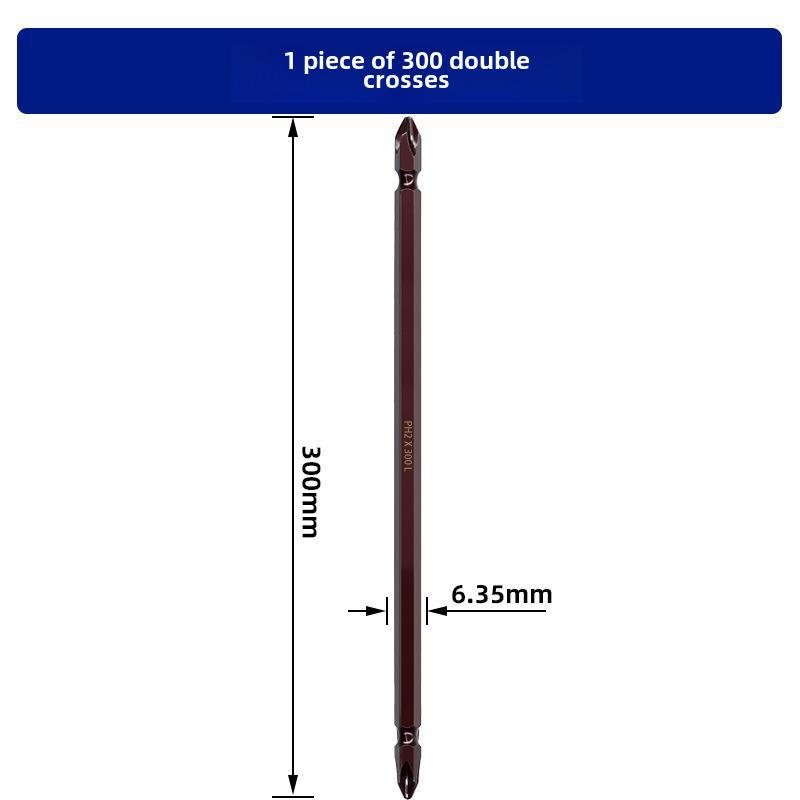Electric Dual-Head Screwdriver: High-Hardness, Strong Magnetic, Anti-Slip, Super Hard Industrial Drill