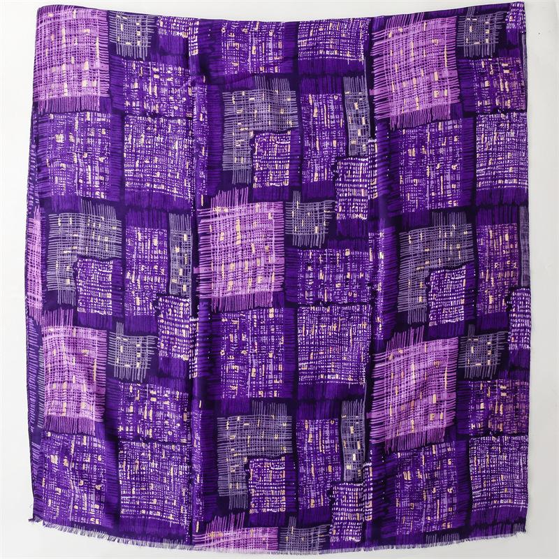 Winter Viscose Scarves Women Designer Gold Glitter Ombre Plaid Shawls And Wraps Pashmina Stole Bufandas Muslim Sjaal 180*90Cm