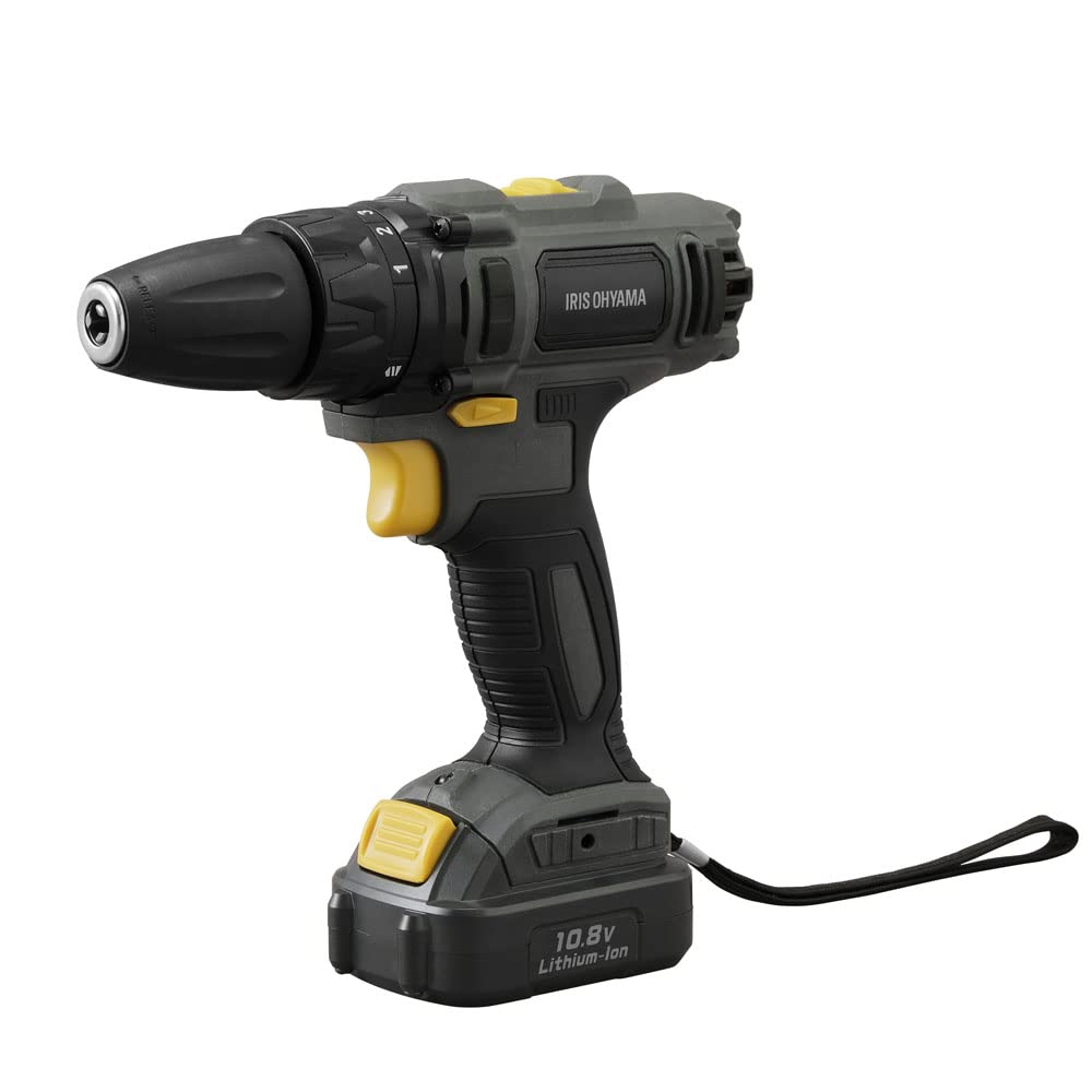 Iris Ohyama Rechargeable Driver Drill Gray 10.8V BCD28-H