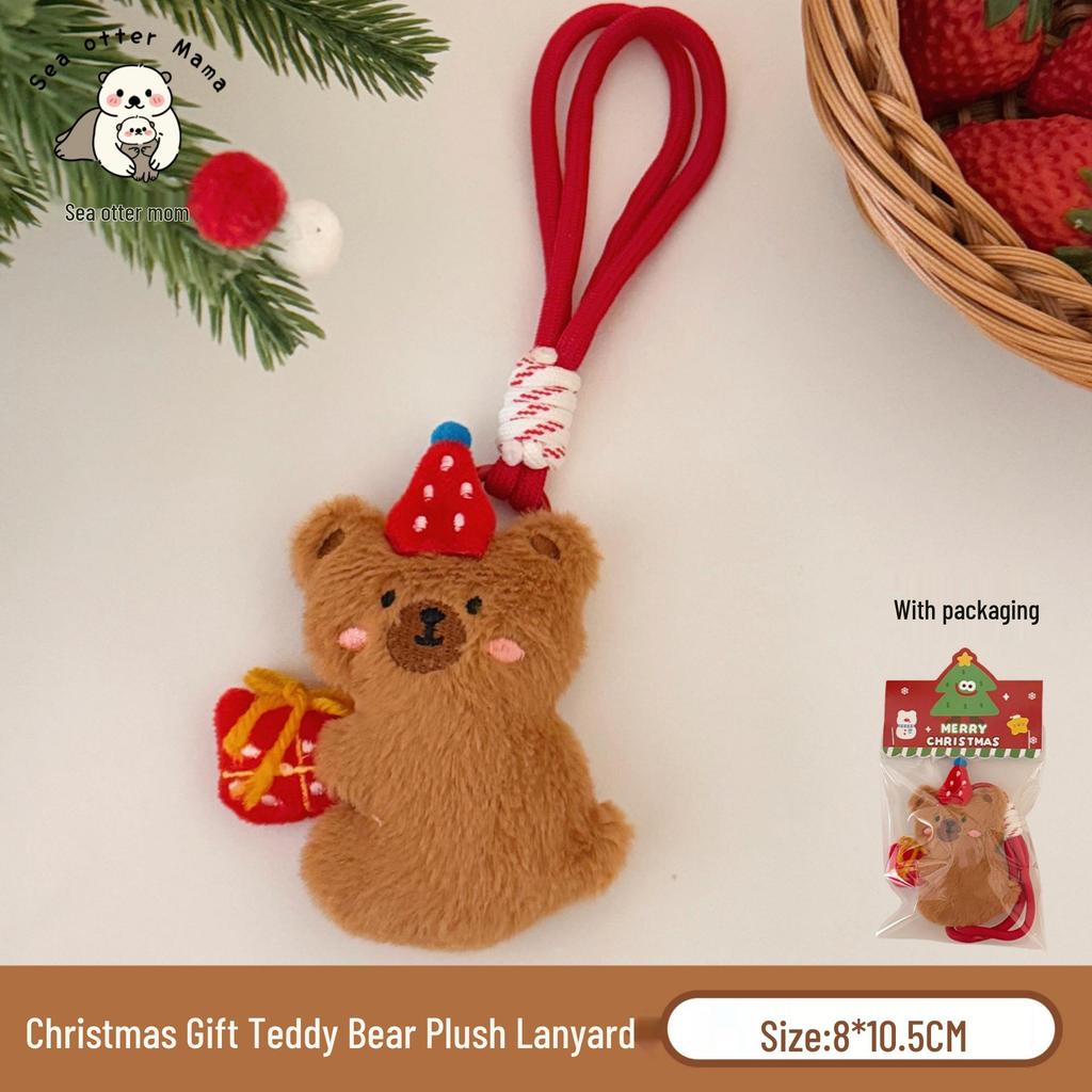 Creative Christmas Cute Plush Doll Keychain & Backpack Charm for Girls