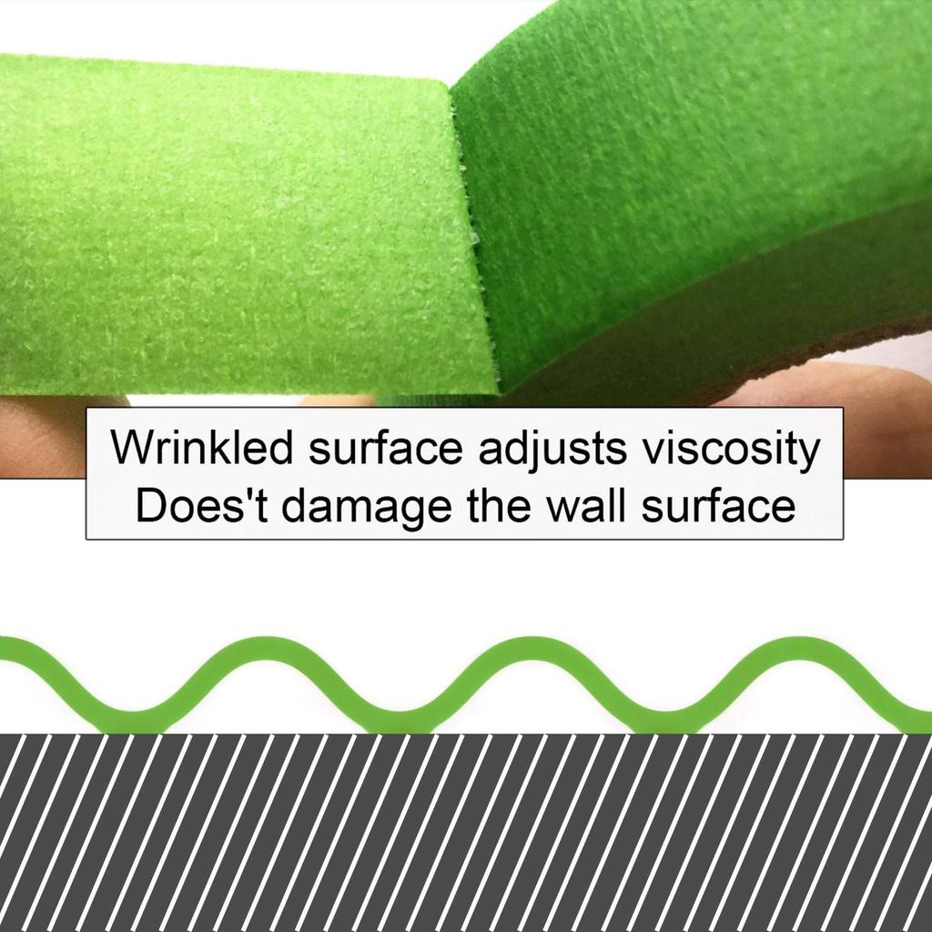 10 pièces Ruban de masquage pour peintre vert 24 mm faible adhérence, Ruban de masquage pour artistes peintres décoration