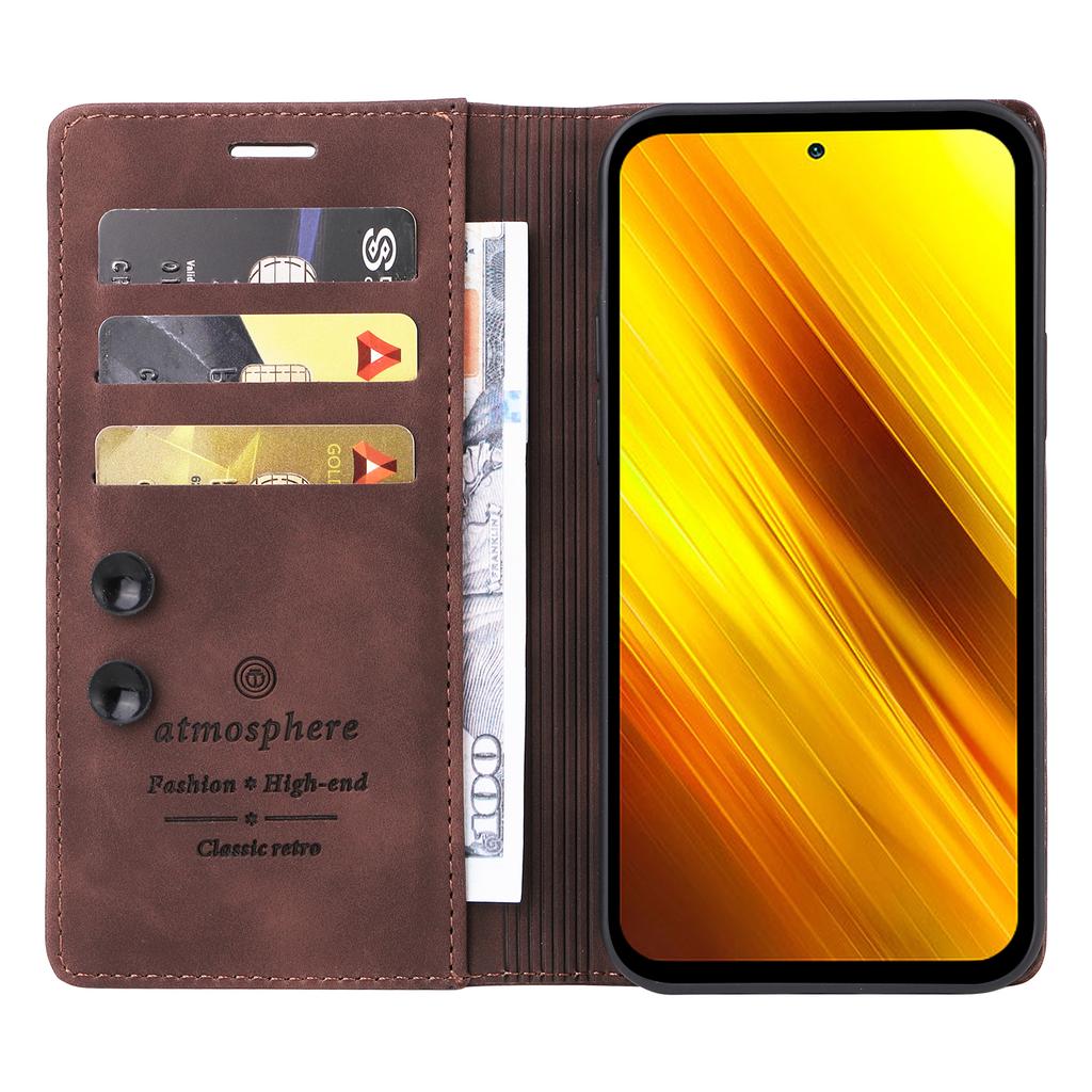 Leather Wallet Case For Xiaomi 13T 14T 11 Lite 12T Pro POCO F3 F5 F6 M3 M4 M5S X7 X6 X5 X3 NFC Holder Flip Stand Phone Cover