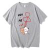 You+me=we Together Equation Bear Bubu and Dudu T-shirt Unisex Kawaii Casual Top Cotton Tshirts Sweet Couples Dress Creative Tees
