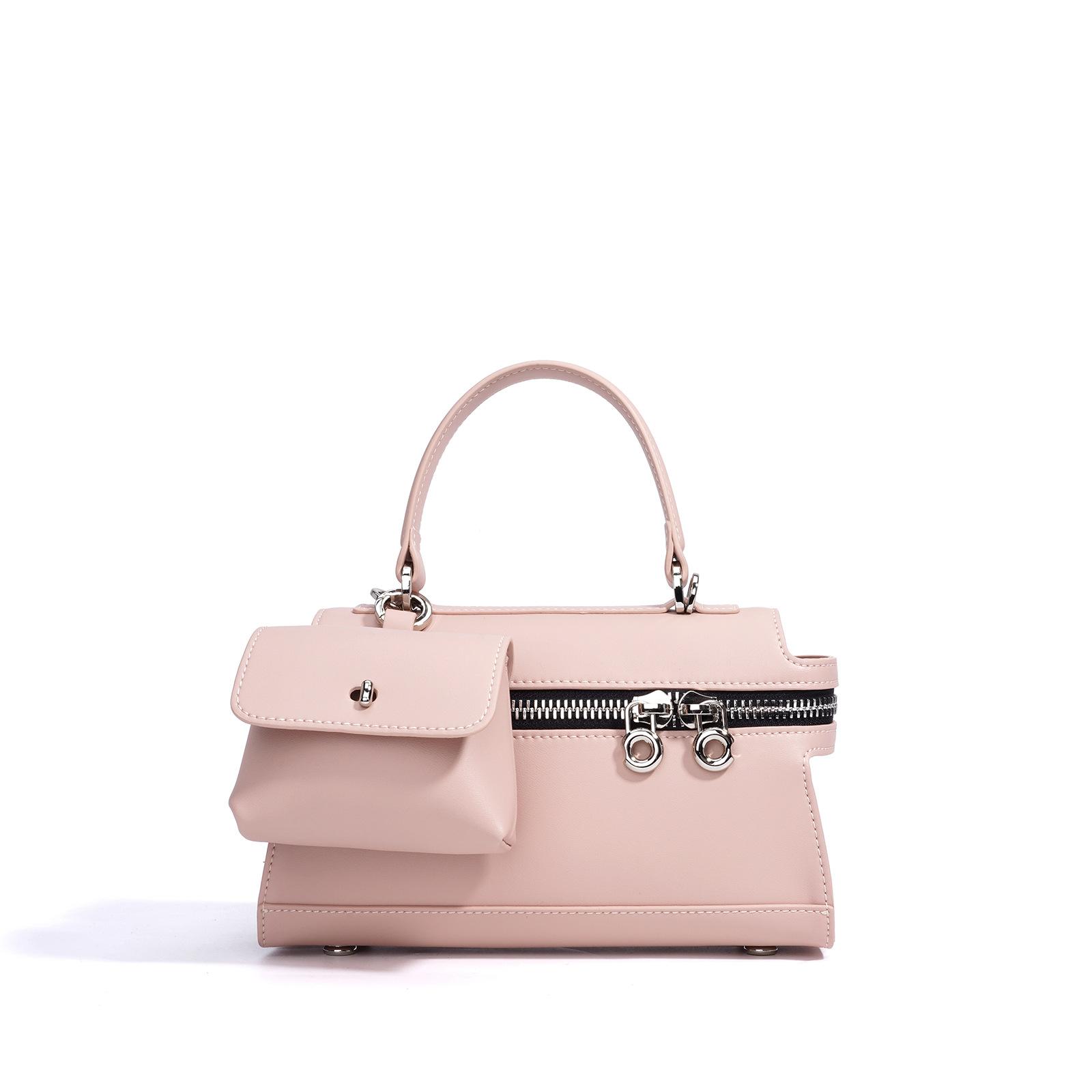 

2025 Niche Design New Retro Official Document Женская сумка Классная компактная и изысканная сумка через плечо на одно плечо 23x8x13cm розовый