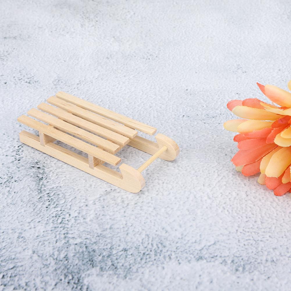 1:12  ature Wooden Simulation Sleigh Model   Christmas Landscape   Accessory Gift for Children