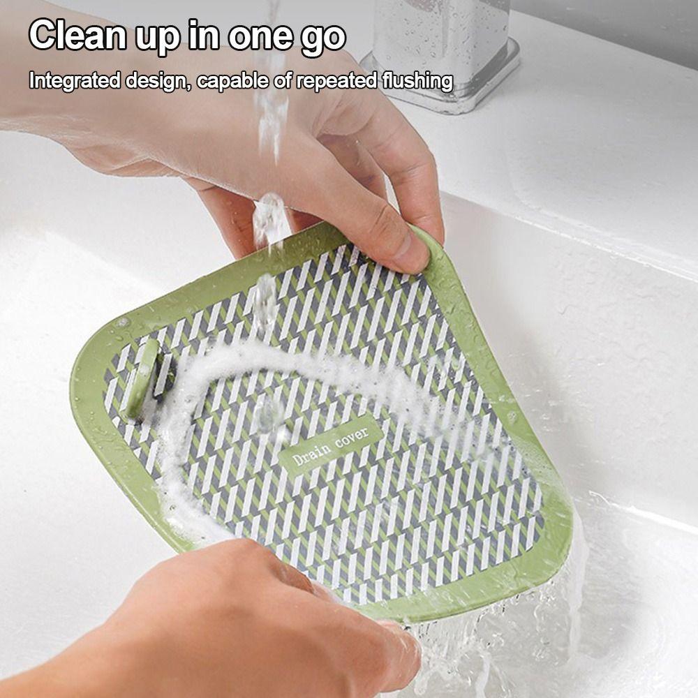 Soft Sewer Pipe Cover Anti-Odor Sink Seal Mat New Bathtub Shower Drain Plug  Universal