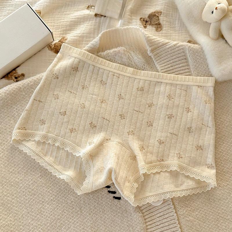Women's Spring and Summer Thin Fashion New Cotton Crotch Safety Briefs