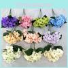 Hydrangea Flower Artificial Wedding Hotel Restaurant Desktop Decoration Ornament