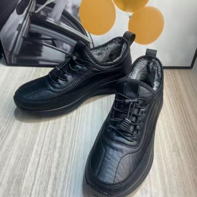 

Папины кроссовки флисовые теплые спортивные повседневные мужские хлопковые туфли мех выдры утолщенные водонепроницаемые нескользящие дышащие мужские хлопковые туфли на зиму 38