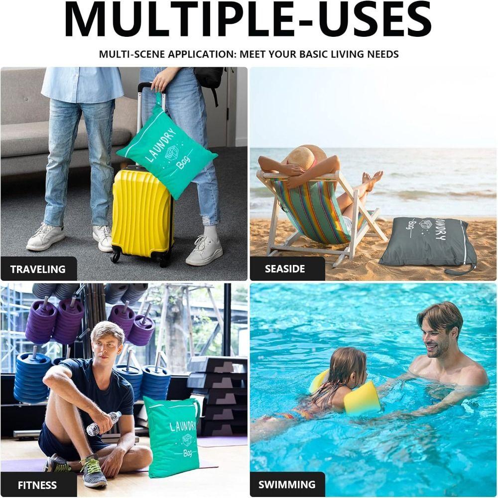 Portable Handheld Wash Bag Large Capacity Laundry Bag Travel Clothing Storage Bag  Exercise