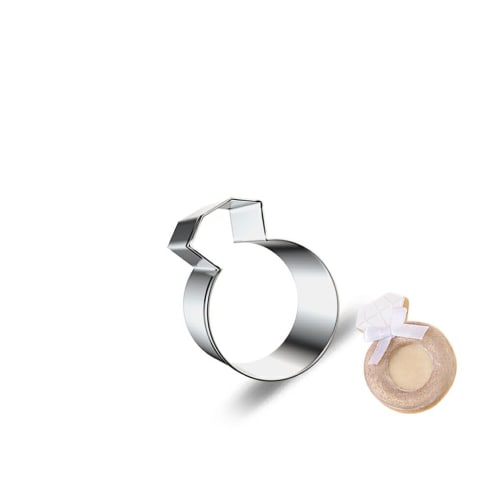 EDHUUJSI Love Wedding Theme Cookie Cutter DIY Baking Accessories Dessert Making Tools Sugarcraft Modeling Accessories, Ring