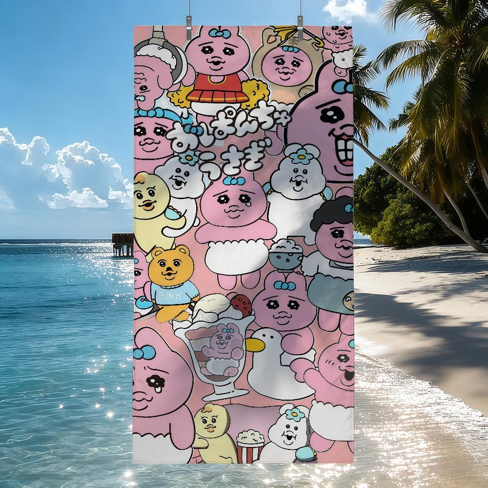 Cartoon cute O-Opanchu U-Usagi Towel Drying Bath Towel Applicable To Light Swimming Camping Yoga Beach Out