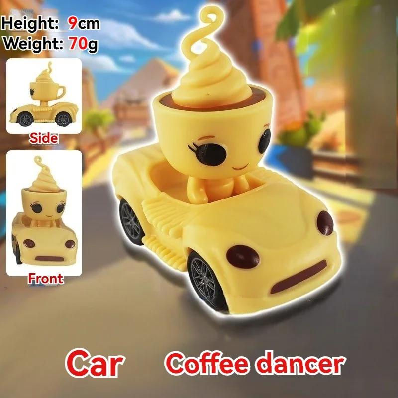 Funny Cartoon Character Cars Toys Unique Design Kids Vehicle Model Tung Tung Tung Sahur Car Figurine Anime Model Children Gifts