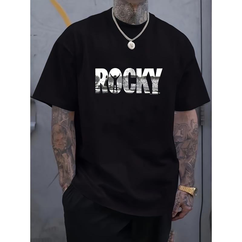 

Men S Graphic T-Shirt Featuring, Made from Soft And Breathable Fabric, Regular Fit Short Sleeves Suitable for The Gym, Casual Streetwear S чёрный