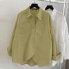 ZANZEA Women Turn Down Collar Loose Long Sleeve Clasic Blouse