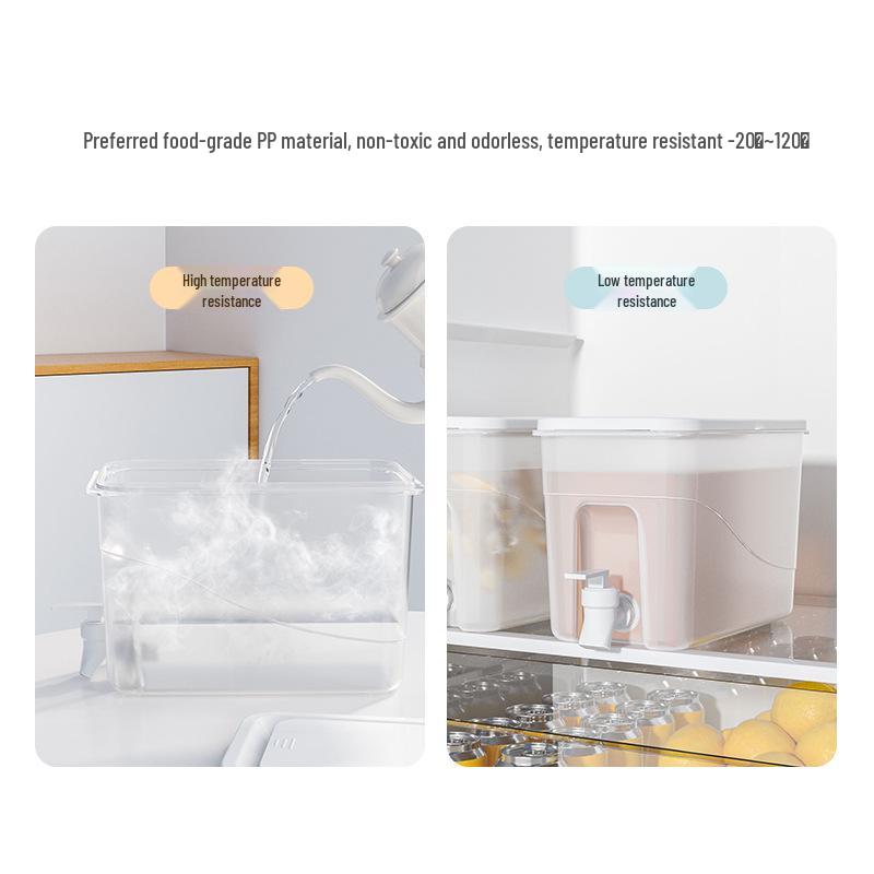 Summer Floral Teapot with Spout - Large Capacity Plastic Cold Beverage Jug