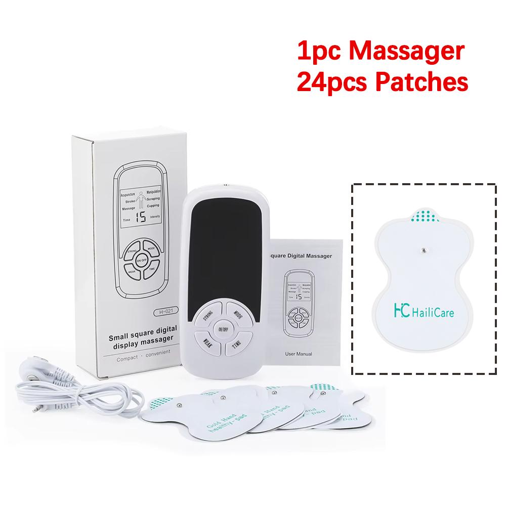 6 Modes Tens Electric Massager Muscle Relax Device Full Body Stimulator Back Waist Knee Healthy Care Patchs Digital Massage Tool
