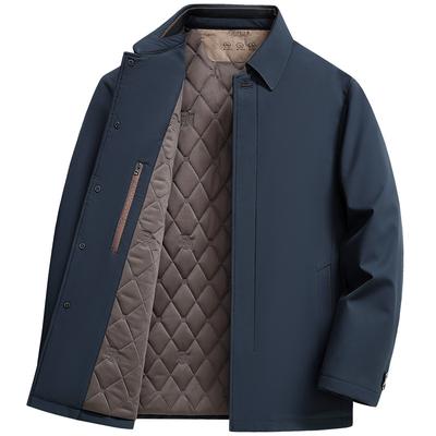Middle-aged and Elderly Fathers Wear Cotton-padded Clothes, Men's Cotton-padded Clothes, Jackets, Autumn and Winter Loose-padded