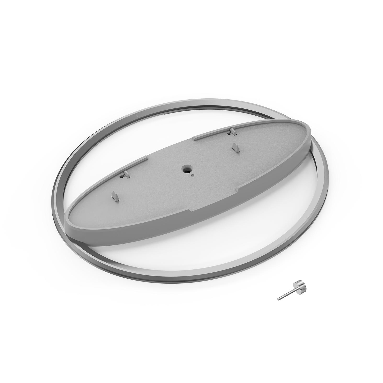 

Круглая металлическая основа P5216 для консолей P5/P5 Slim/P5 Pro, нескользящая основа с вырезом в центре для защиты от влаги серый