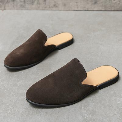 Mode Neuankunft Herren Wildleder Leder Halbschuhe Fahrerschuhe Männliche Lässige Mules Mokassins Atmungsaktive Loafer Zapatos Hombre