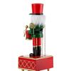 Christmas Ornaments Wooden Nutcracker Soldier Cartoon Character Music Box Home Tabletop Decoration Holiday Gifts