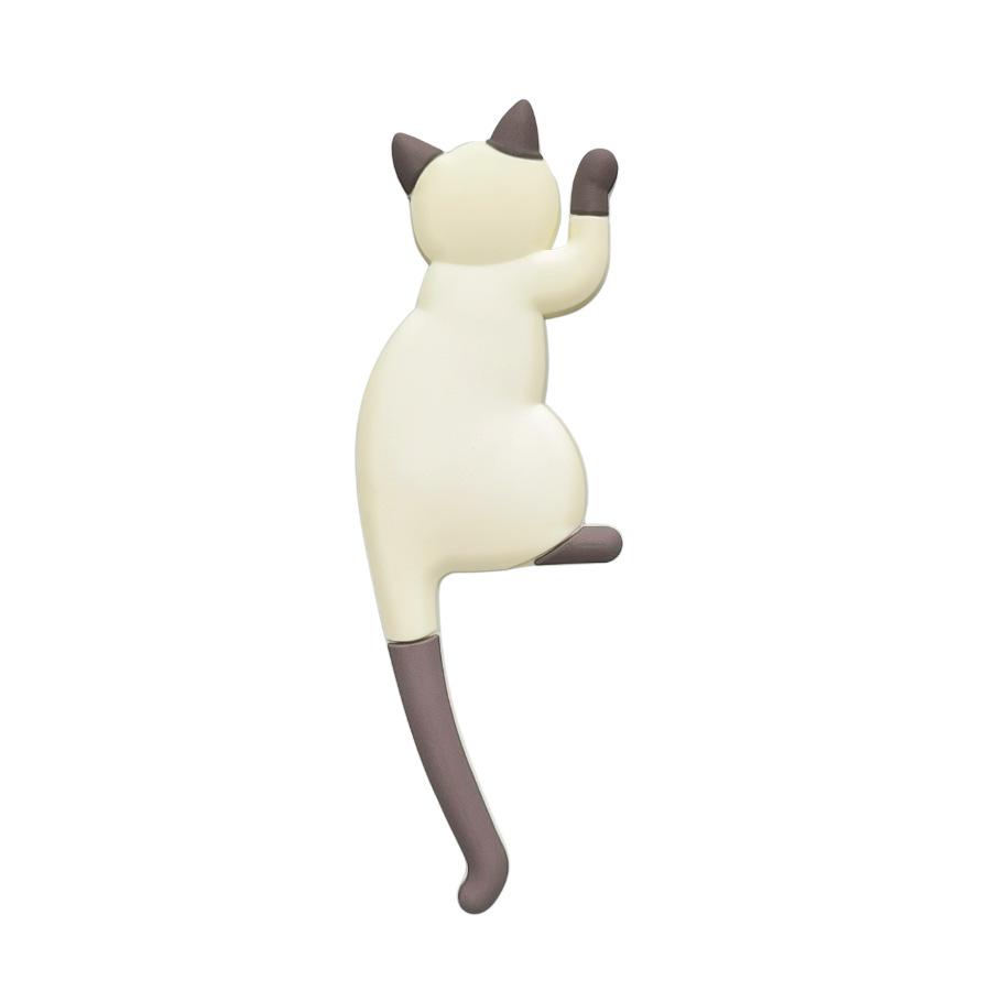 Ny mode söt kreativ multifunktionell katt magnetisk väggmonteringskrok kylskåpsklistermärke kylskåpsmagnet dekor hängare krok