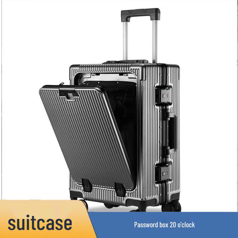 Front-Opening Aluminum Frame Hardside Luggage