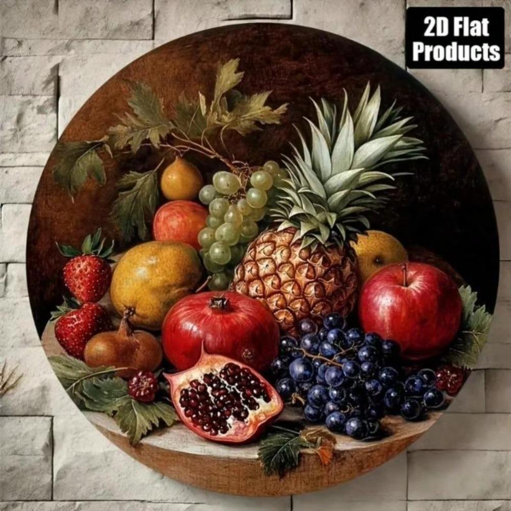 Vintage Tin Sign Fruit Metal Wall Art Kitchen Cafe Decor Gift
