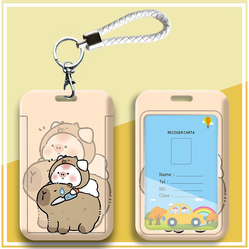 Student Preschool/Work ID & Transportation Lanyard Card Holder