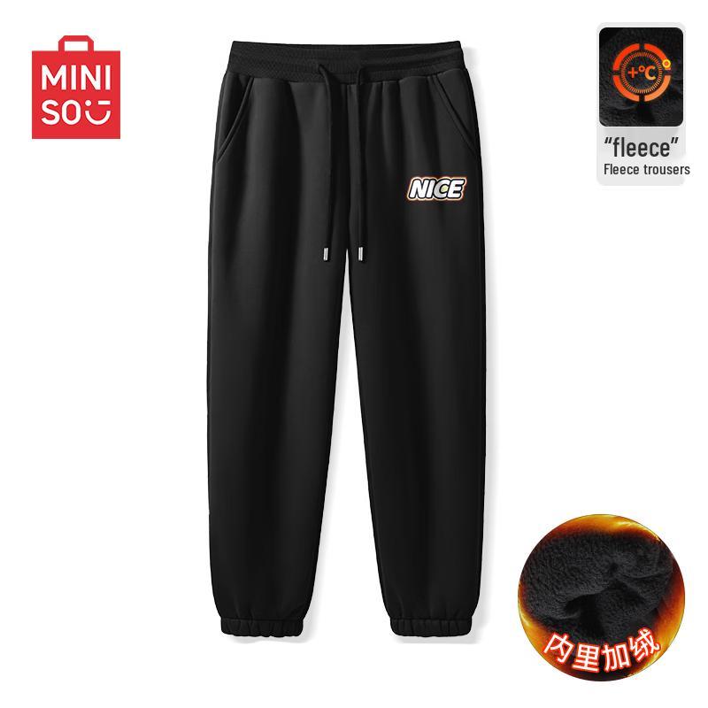 MINISO Men's Winter Casual Warm Jogger Pants