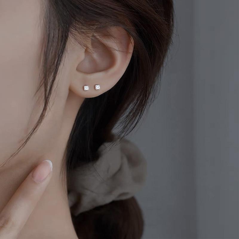 

Посеребренные простые женские серьги гипоаллергенные маленькие сердечки для любви милые серьги-гвоздики для пирсинга ушей для подростков ювелирные изделия в подарок