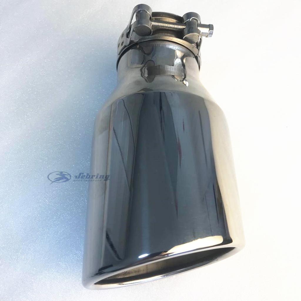 Automobile Muffler Modified Tail Pipe Stainless Steel Silver Large Caliber 114 Universal Tail Throat Oblique Exhaust Head Slight
