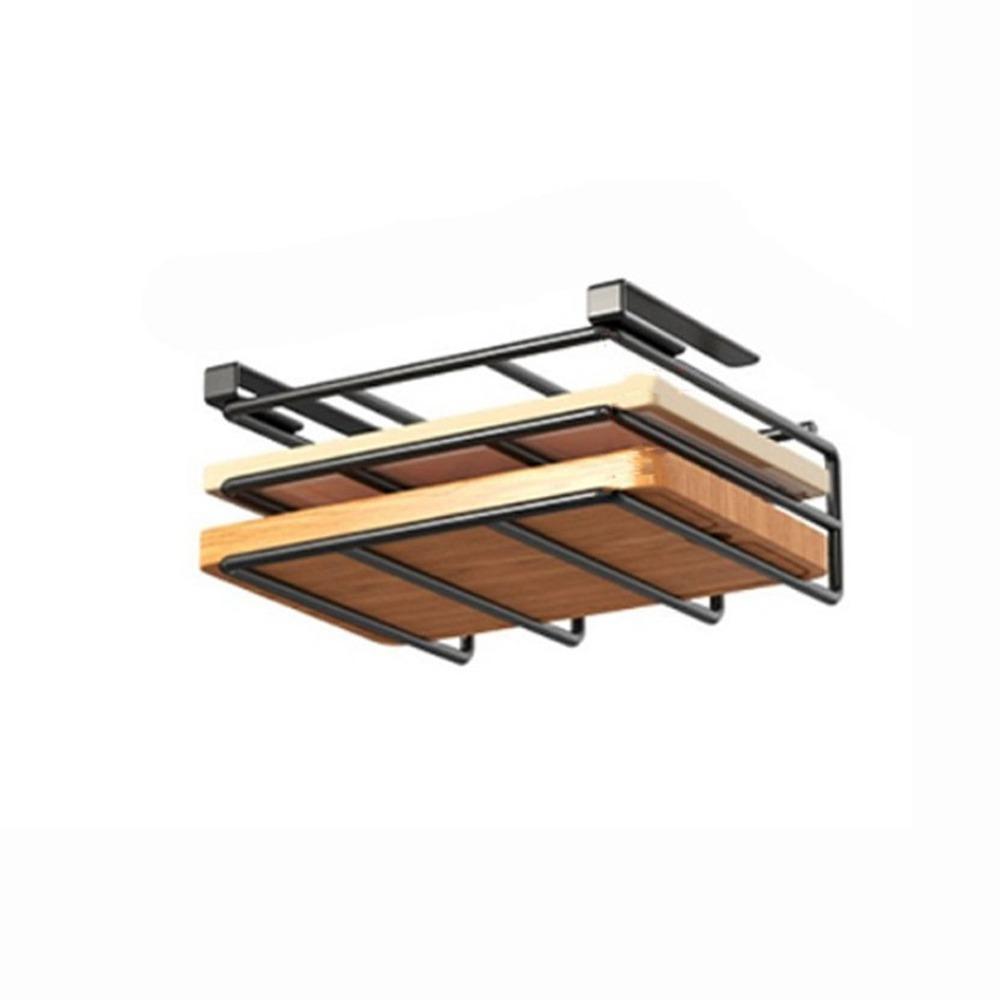 Hochbelastbares Unterbau-Aufbewahrungsregal aus Edelstahl, Schneidebretthalter für die Küche