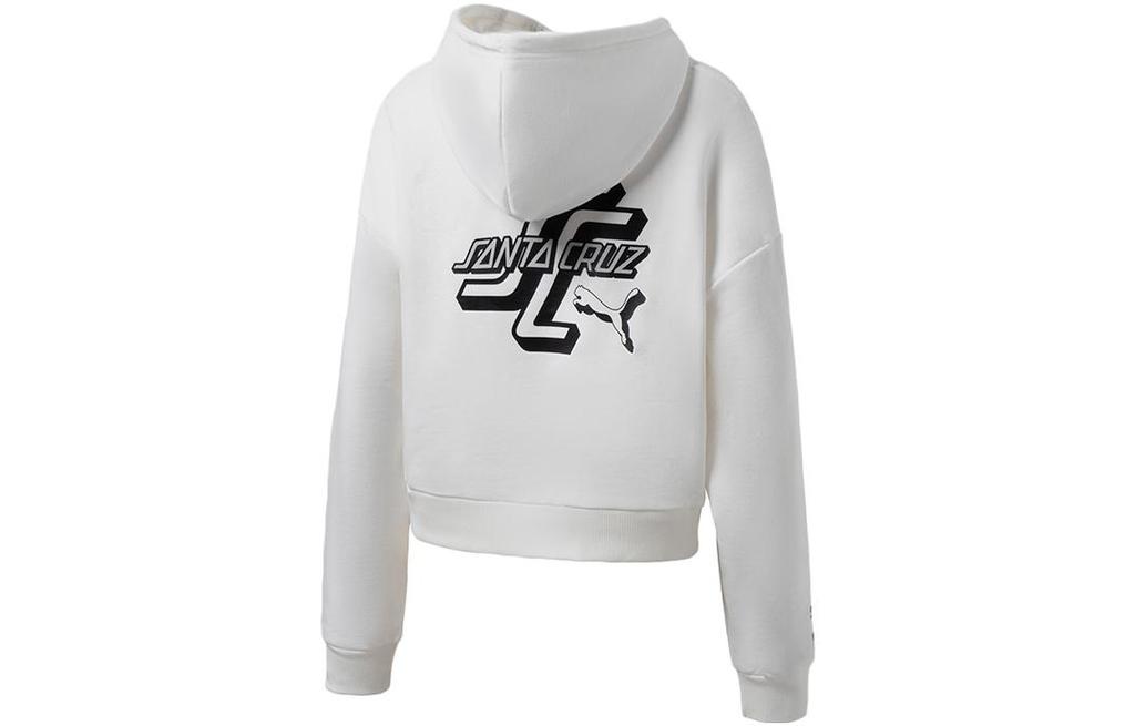 PUMA Sweatshirts Women's White Hooded Moderate Regular 532247-02