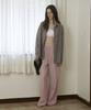 Mosyupamosyu Summer Wide Elastic Waist Pants [Pink]
