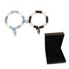1Pair Beaded Lovers Friendship Bracelet Bangle Cartoon Cat Hand Chain  Couple