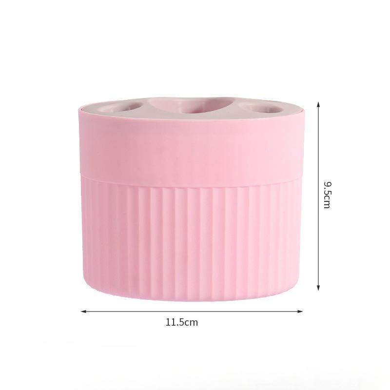 1pc Modern Plastic Toothbrush and Toothpaste Holder Set - Freestanding Toothbrush Organizer for Bathroom Accessories