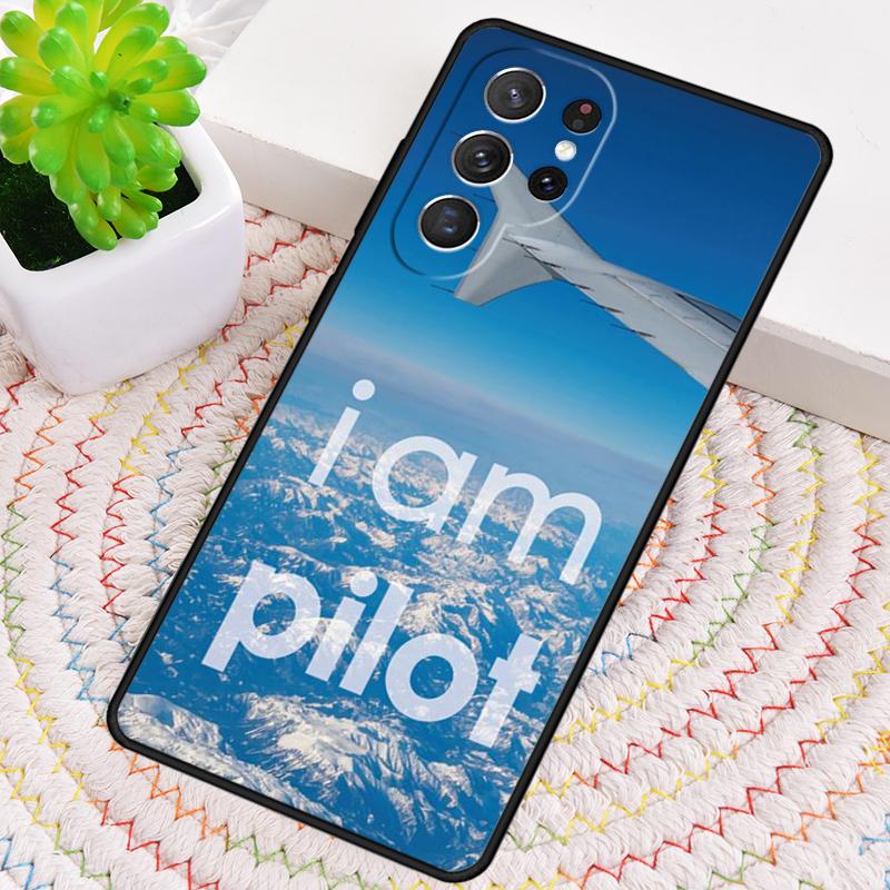 Airplane Pilot Phone Case for Samsung Galaxy Note 10 Pro S26 Ultra S23 S24 FE S25 S21 S22 PLUS Shockproof Cove