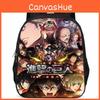 Oxford Cloth Attack On Titan School Backpack For Kids Large Capacity 15 Inch