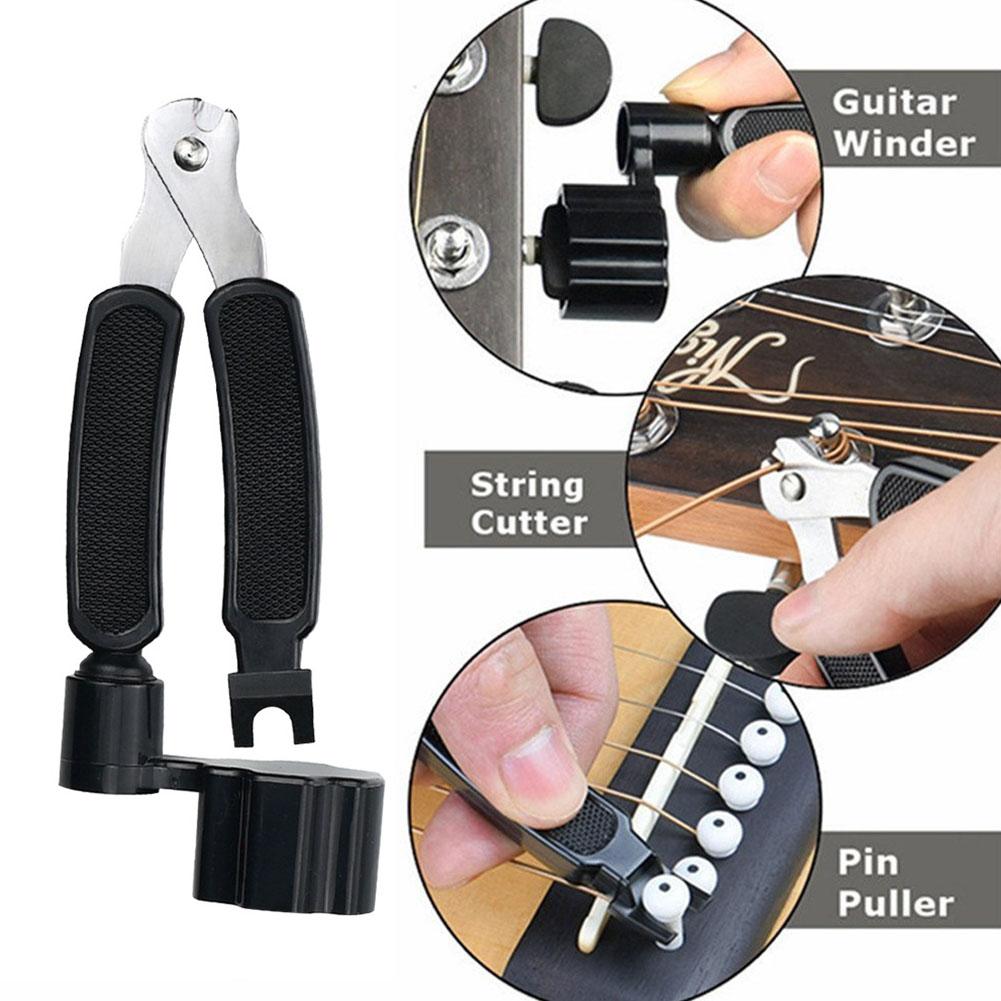 Guitar Repair Set 3 in 1 Accessory Tool Classic Guitar String Color Rub Guitar String Cleaning Cloth 18*15 cm Random color