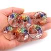 Natural Gravel Crystal Tree Of Life Colorful Natural Fortune Tree Necklace Pendant Direct Sales N737
