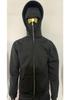 2025 Unisex Autumn Solid Color Double Hood Sweatshirt Set - European & American Style, Personalized Unique Design